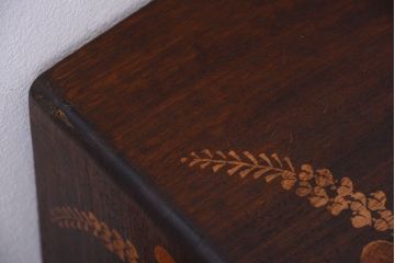 中古　民芸家具　萩の図　引き出し