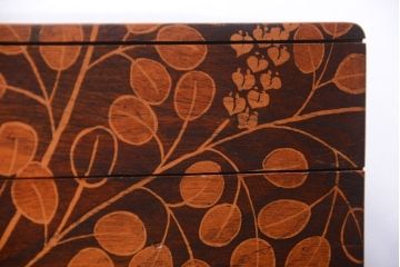 中古　民芸家具　萩の図　引き出し