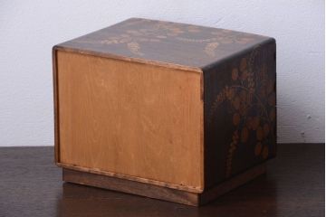 中古　民芸家具　萩の図　引き出し