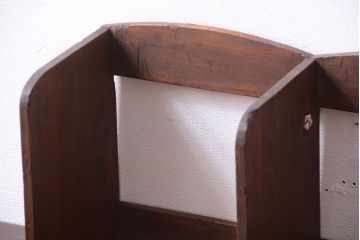 レトロ家具　和製アンティーク　シンプルでレトロな本立て
