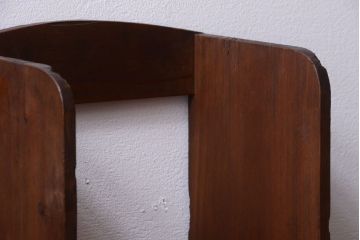 レトロ家具　和製アンティーク　シンプルでレトロな本立て