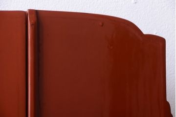 アンティーク家具　古民具・骨董　大正〜昭和期　高級品!朱漆塗が美しいアンティーク沈金鏡台
