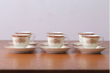 アンティーク雑貨　アンティーク　古いノリタケ　カップ&ソーサー6客セット