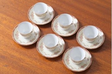 アンティーク雑貨　アンティーク　古いノリタケ　カップ&ソーサー6客セット