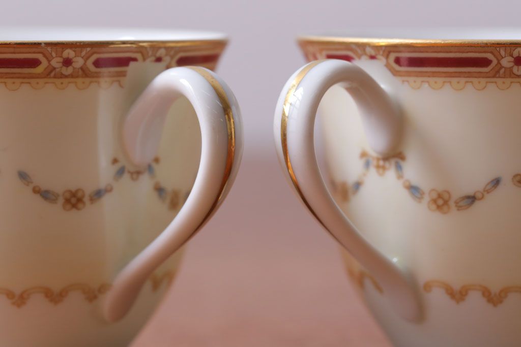 アンティーク雑貨　アンティーク　古いノリタケ　カップ&ソーサー6客セット