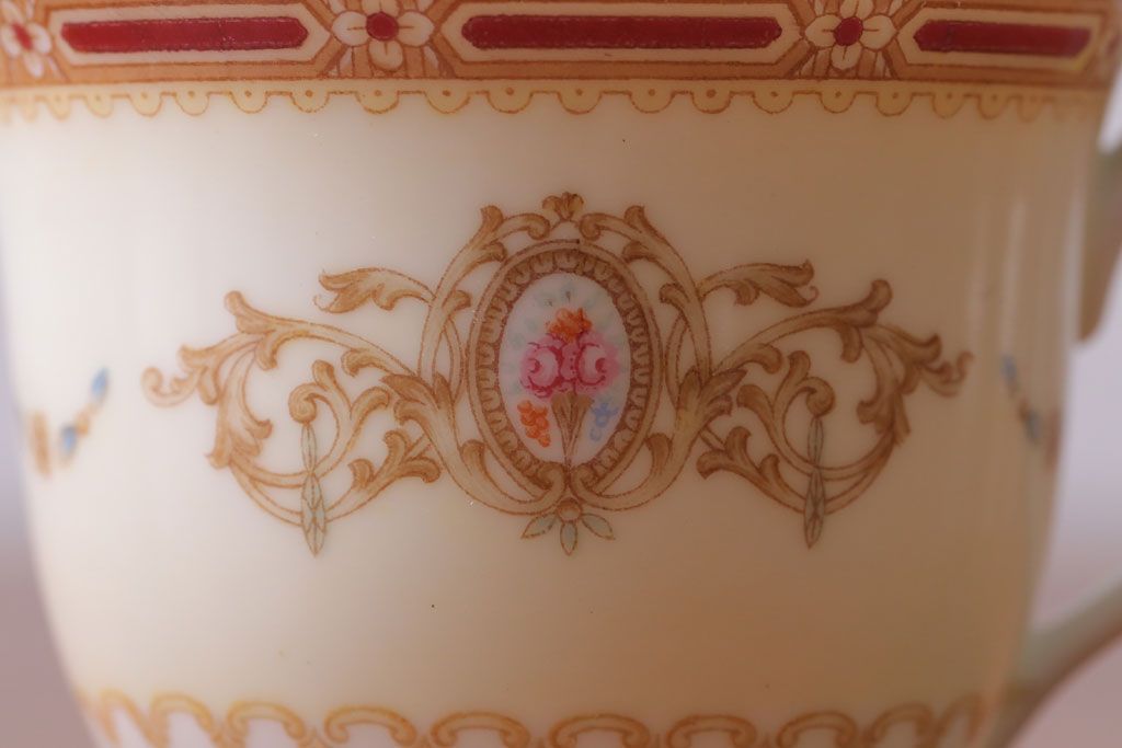 アンティーク雑貨　アンティーク　古いノリタケ　カップ&ソーサー6客セット