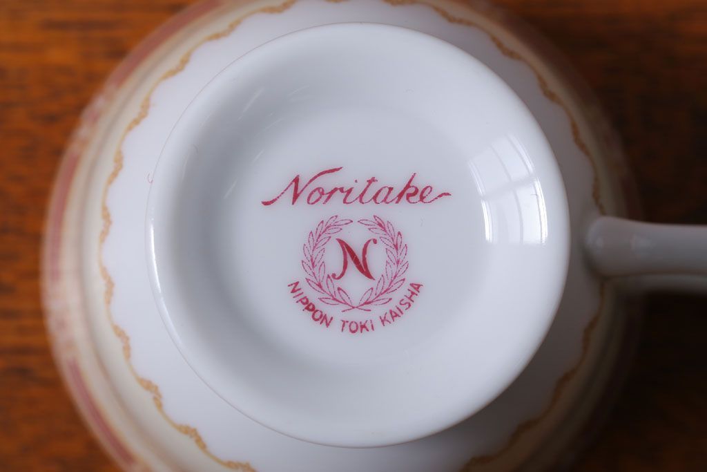 アンティーク雑貨　アンティーク　古いノリタケ　カップ&ソーサー6客セット