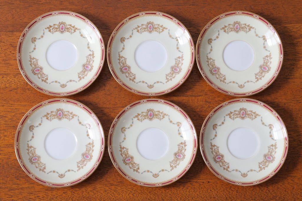 アンティーク雑貨　アンティーク　古いノリタケ　カップ&ソーサー6客セット