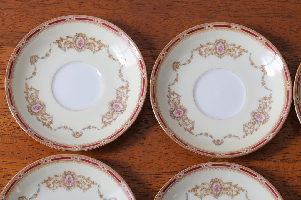 アンティーク雑貨　アンティーク　古いノリタケ　カップ&ソーサー6客セット