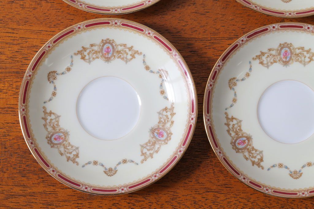 アンティーク雑貨　アンティーク　古いノリタケ　カップ&ソーサー6客セット