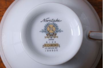 アンティーク雑貨　ノリタケ　リッチモンド(RICHMOND)シリーズ　カップ&ソーサー5客セット