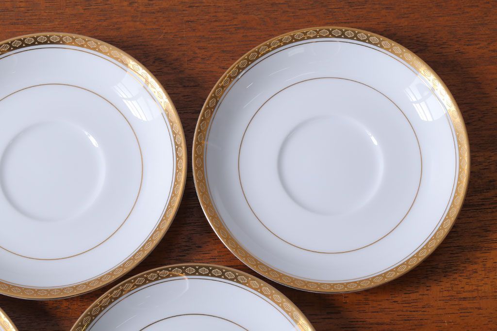 アンティーク雑貨　ノリタケ　リッチモンド(RICHMOND)シリーズ　カップ&ソーサー5客セット