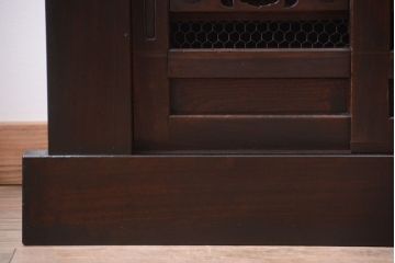 アンティーク家具　古民具・骨董　明治期　アンティーク水屋箪笥ローボード(テレビボード、テレビ台、キャビネット、収納棚)