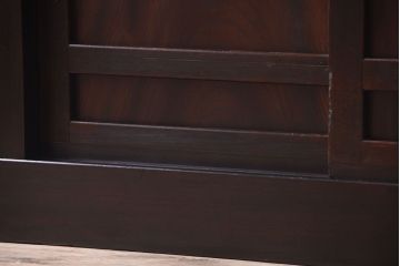 アンティーク家具　古民具・骨董　明治期　アンティーク水屋箪笥ローボード(テレビボード、テレビ台、キャビネット、収納棚)