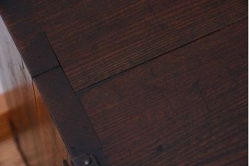 アンティーク家具　古民具・骨董　明治〜大正　総欅材のアンティーク船箪笥(掛硯型、懸硯型、舟箪笥)