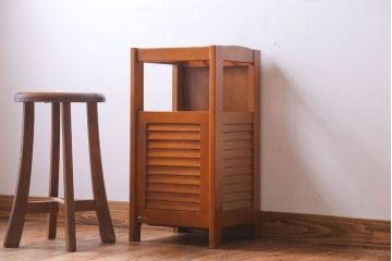 アンティーク雑貨　中古　カリモク家具　木製傘立て