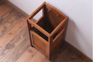 アンティーク雑貨　中古　カリモク家具　木製傘立て