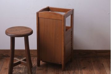 アンティーク雑貨　中古　カリモク家具　木製傘立て