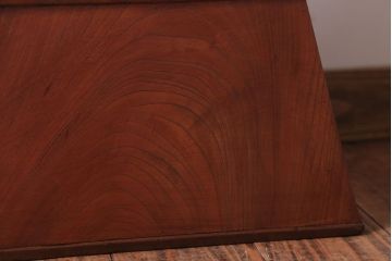 アンティーク雑貨　昭和レトロ　古い栓材のアンティーク2段踏み台