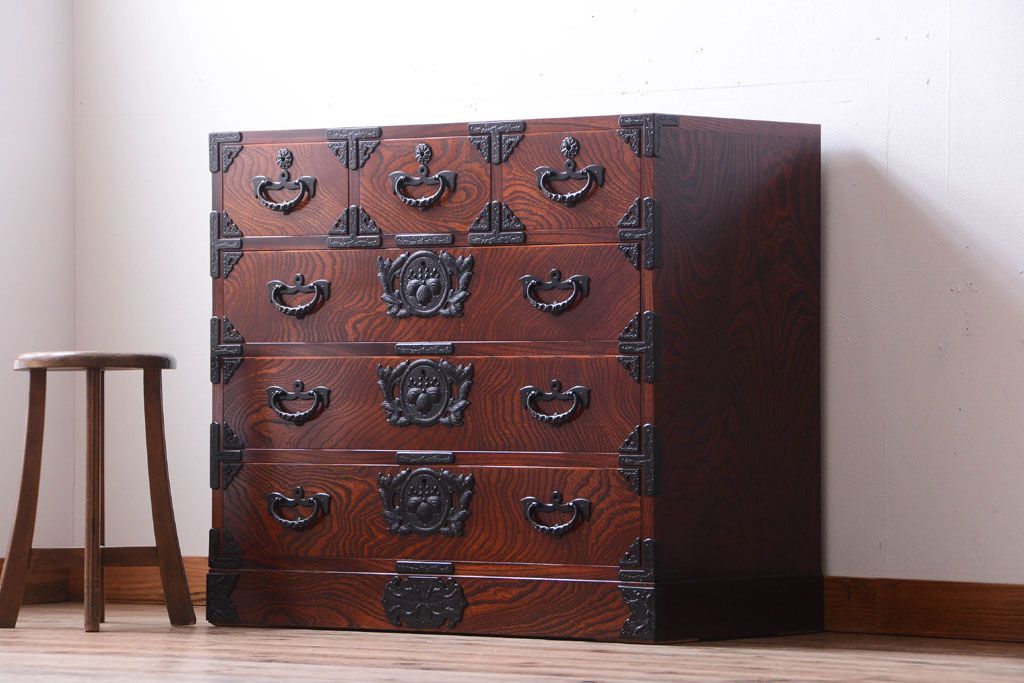 中古　伝統民芸家具　岩谷堂　衣装箪笥(2)