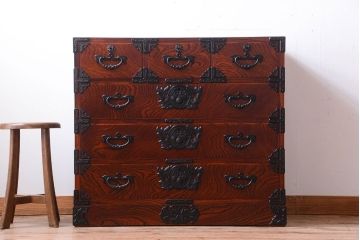 中古　伝統民芸家具　岩谷堂　衣装箪笥(2)