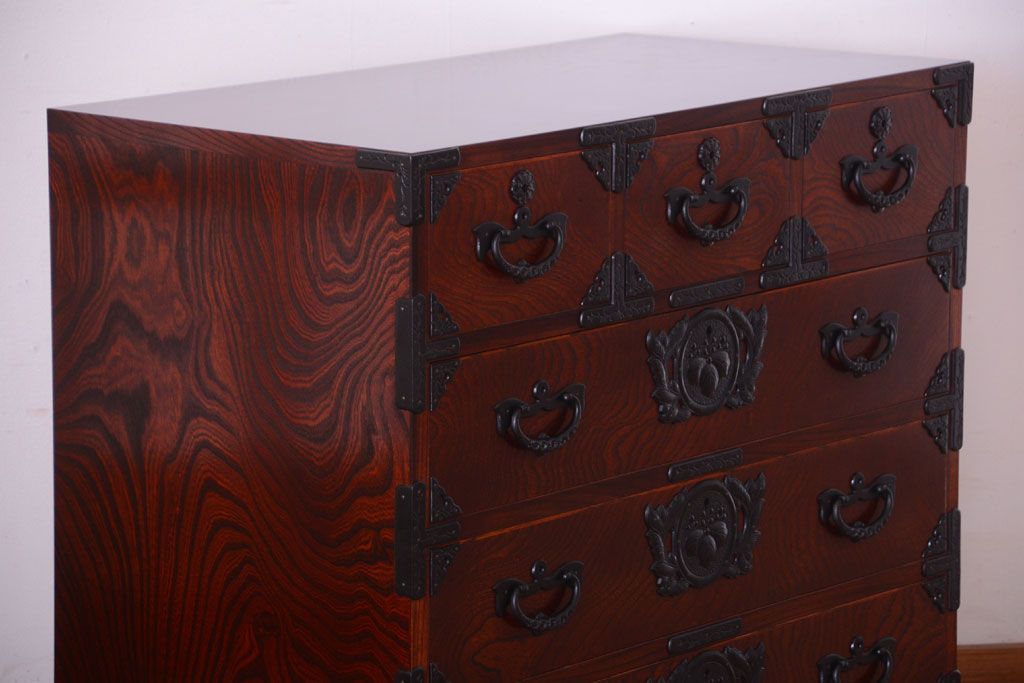 中古　伝統民芸家具　岩谷堂　衣装箪笥(2)