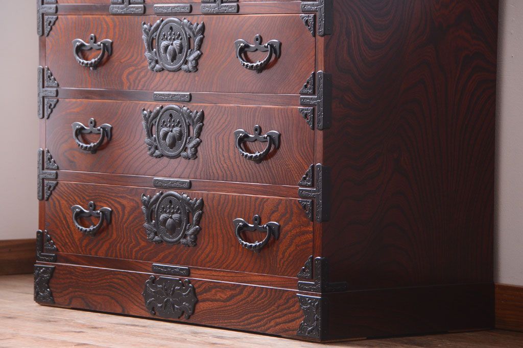 中古　伝統民芸家具　岩谷堂　衣装箪笥(2)