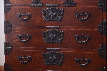 中古　伝統民芸家具　岩谷堂　衣装箪笥(2)