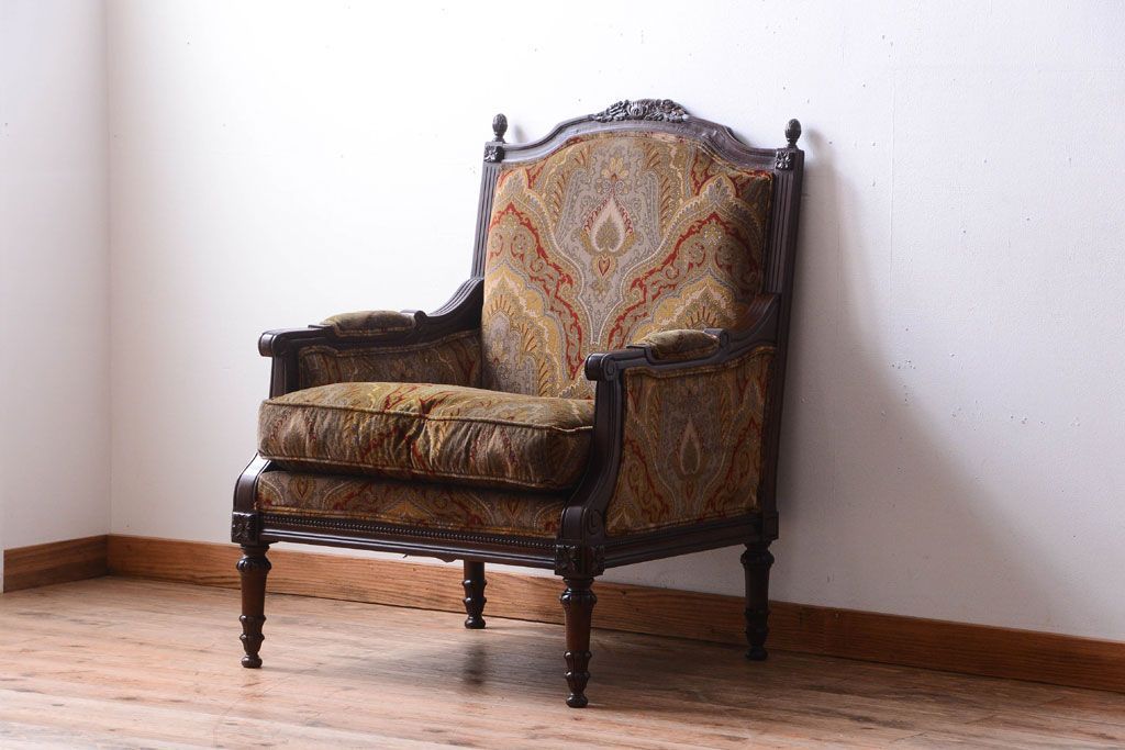 中古　DREXEL HERITAGE(ドレクセルヘリテイジ)USA　1人掛けソファ(チェア・椅子)(定価約70万円)