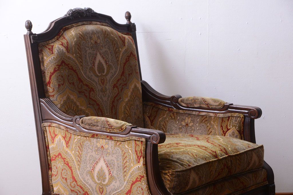 中古　DREXEL HERITAGE(ドレクセルヘリテイジ)USA　1人掛けソファ(チェア・椅子)(定価約70万円)