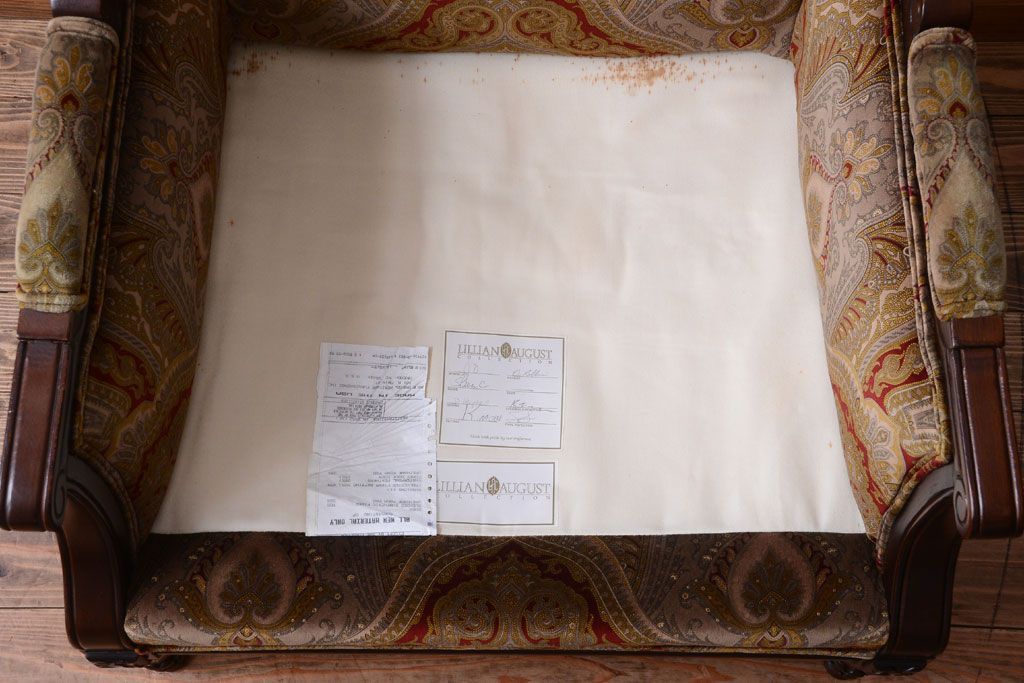 中古　DREXEL HERITAGE(ドレクセルヘリテイジ)USA　1人掛けソファ(チェア・椅子)(定価約70万円)