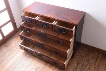 中古　伝統民芸家具　岩谷堂　衣装箪笥(3)