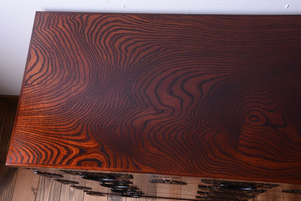 中古　伝統民芸家具　岩谷堂　衣装箪笥(3)