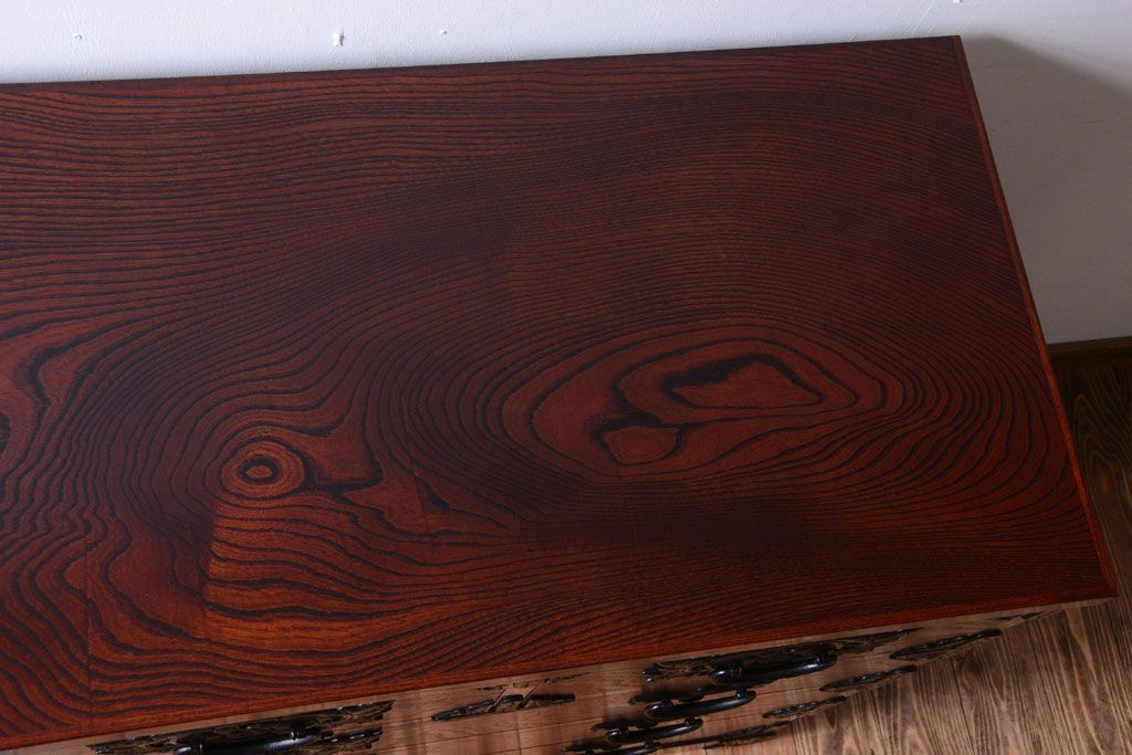 中古　伝統民芸家具　岩谷堂　衣装箪笥(3)