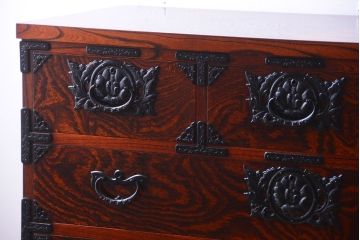 中古　伝統民芸家具　岩谷堂　衣装箪笥(3)