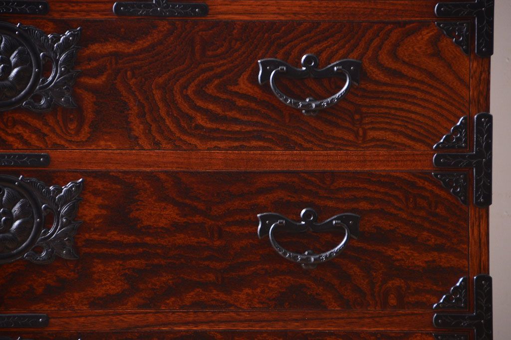 中古　伝統民芸家具　岩谷堂　衣装箪笥(3)