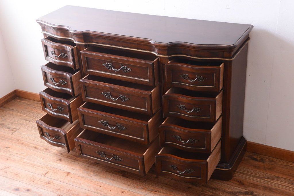 中古　DREXEL HERITAGE (ドレクセルヘリテイジ)USA　ドロワー(ドレッサー・チェスト・コンソール)(定価約100万円)