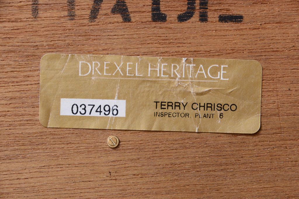 中古　DREXEL HERITAGE (ドレクセルヘリテイジ)USA　ドロワー(ドレッサー・チェスト・コンソール)(定価約100万円)