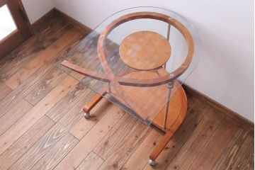 中古　PORADA　パソコンデスク(AWARD P.C DESK・LOOP DESK)(定価148000円)