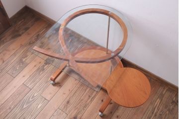 中古　PORADA　パソコンデスク(AWARD P.C DESK・LOOP DESK)(定価148000円)