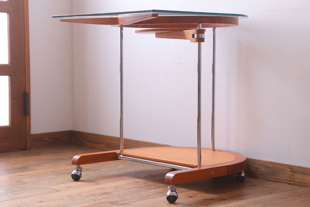 中古　PORADA　パソコンデスク(AWARD P.C DESK・LOOP DESK)(定価148000円)