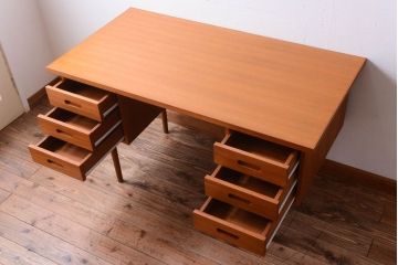 中古　CHLOROS(クロロス)　Foundation　バックシェルフデスク(机、在宅ワーク、在宅用)