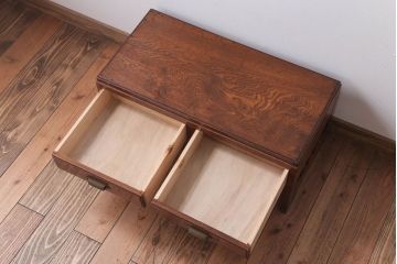 レトロ家具　昭和レトロ　古い木製の小さなアンティーク文机