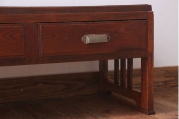 レトロ家具　昭和レトロ　古い木製の小さなアンティーク文机