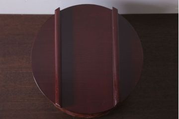 アンティーク雑貨　和製アンティーク　漆が美しい古い木製のお櫃(おひつ)