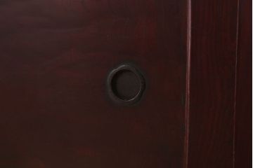 アンティーク家具　古民具・骨董　大正期　前面欅材!古い木製の時代箪笥ローボード