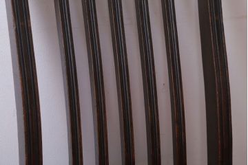 アンティーク家具　イギリスアンティーク　オーク材の優雅なチェア(椅子)