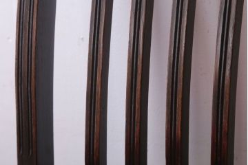 アンティーク家具　イギリスアンティーク　オーク材の優雅なチェア(椅子)