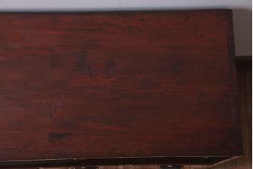 レトロ家具　昭和レトロ　角脚付きのシンプルなローボード