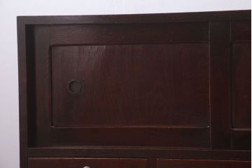 レトロ家具　昭和レトロ　角脚付きのシンプルなローボード